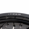 KKE 3.5 & 5.0 17 Inch Wheels for Yamaha WR250F 2001 WR450F 2003-2018 Black