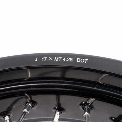 KKE 3.5 & 5.0 17 Inch Wheels for Yamaha WR250F 2001 WR450F 2003-2018 Black