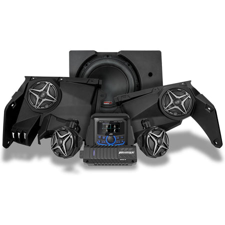 2017-2025 Can-Am® X3, Phase-4 A-Spec 5-Speaker 800watt System w/JVC