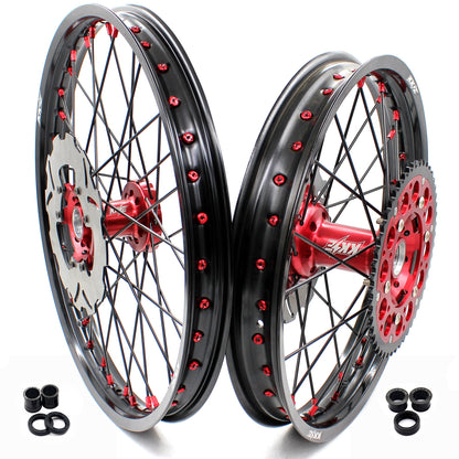 KKE 21in. 19in.  or 21in. 18in. Motorcycle Spoked Wheels Rims For HONDA CRF250R 2004-2013 CRF450R 2002-2012