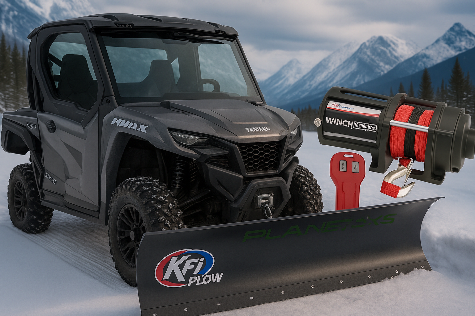 KFI UTV Plow Kit – Custom-Fit with Optional Winch Yamaha Rmax ...