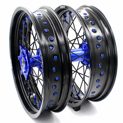 KKE 3.5/4.25 Supermoto Spoked Wheels For SUZUKI DRZ400SM 2005-2024 Dirtbikes