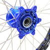 KKE 21"&18" Enduro Dirtbike Wheels For YAMAHA YZ125 YZ250 YZ250F YZ450F Blue Nipples