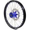 KKE 21"&18" Enduro Dirtbike Casting Wheels For YAMAHA YZ125 YZ250 1999-2016 YZ250F YZ450F 2003-2015 Blue Nipples With Disc