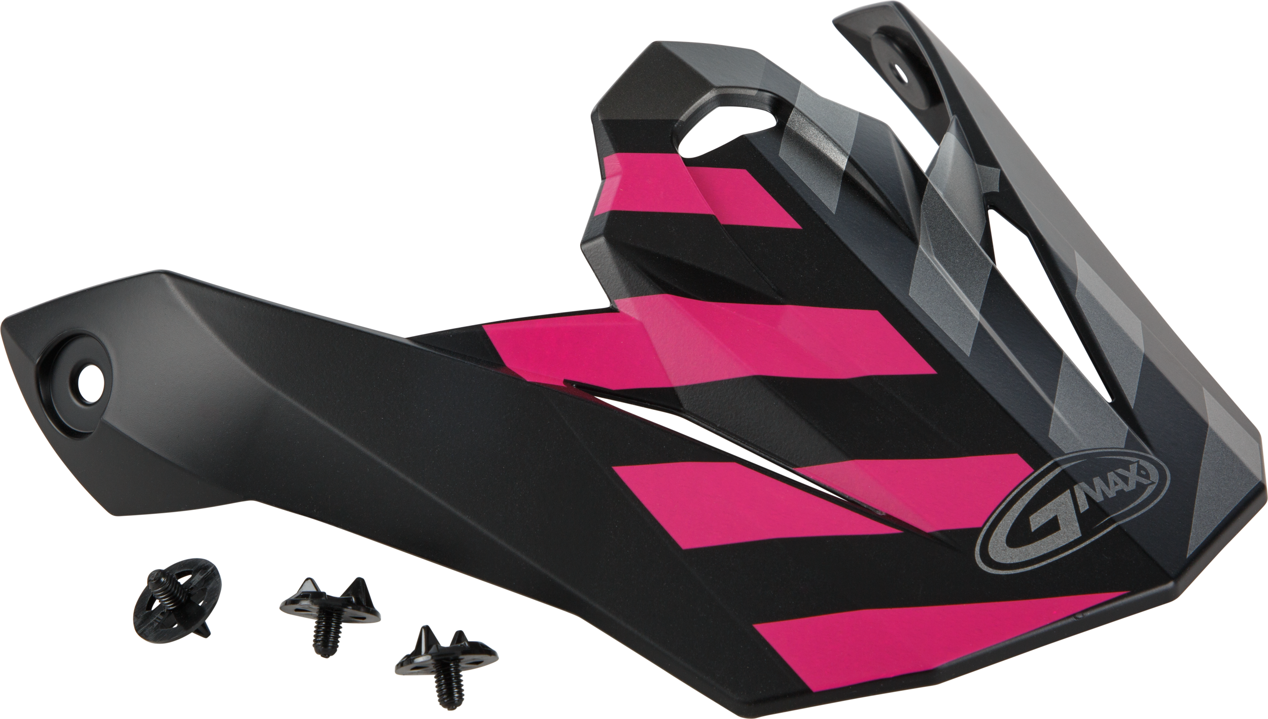 Visor W/Screws Fame Mx 86 Matte Black/Pink/Silver