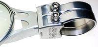 4.0" Round Side Mirror Silver 2 Clamps Needed
