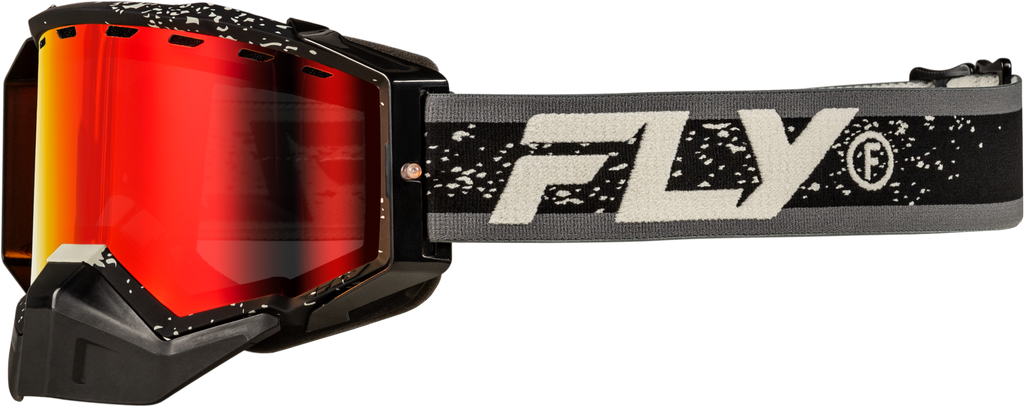 Zone Snow Goggle Black/Grey W/Red Mirror/Amber Lens