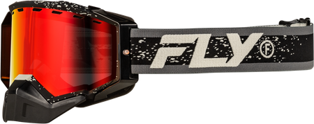 Zone Snow Goggle Black/Grey W/Red Mirror/Amber Lens