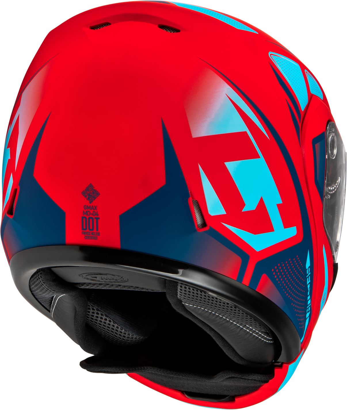 Md 04 Sector Helmet Matte Red/Blue  Xs