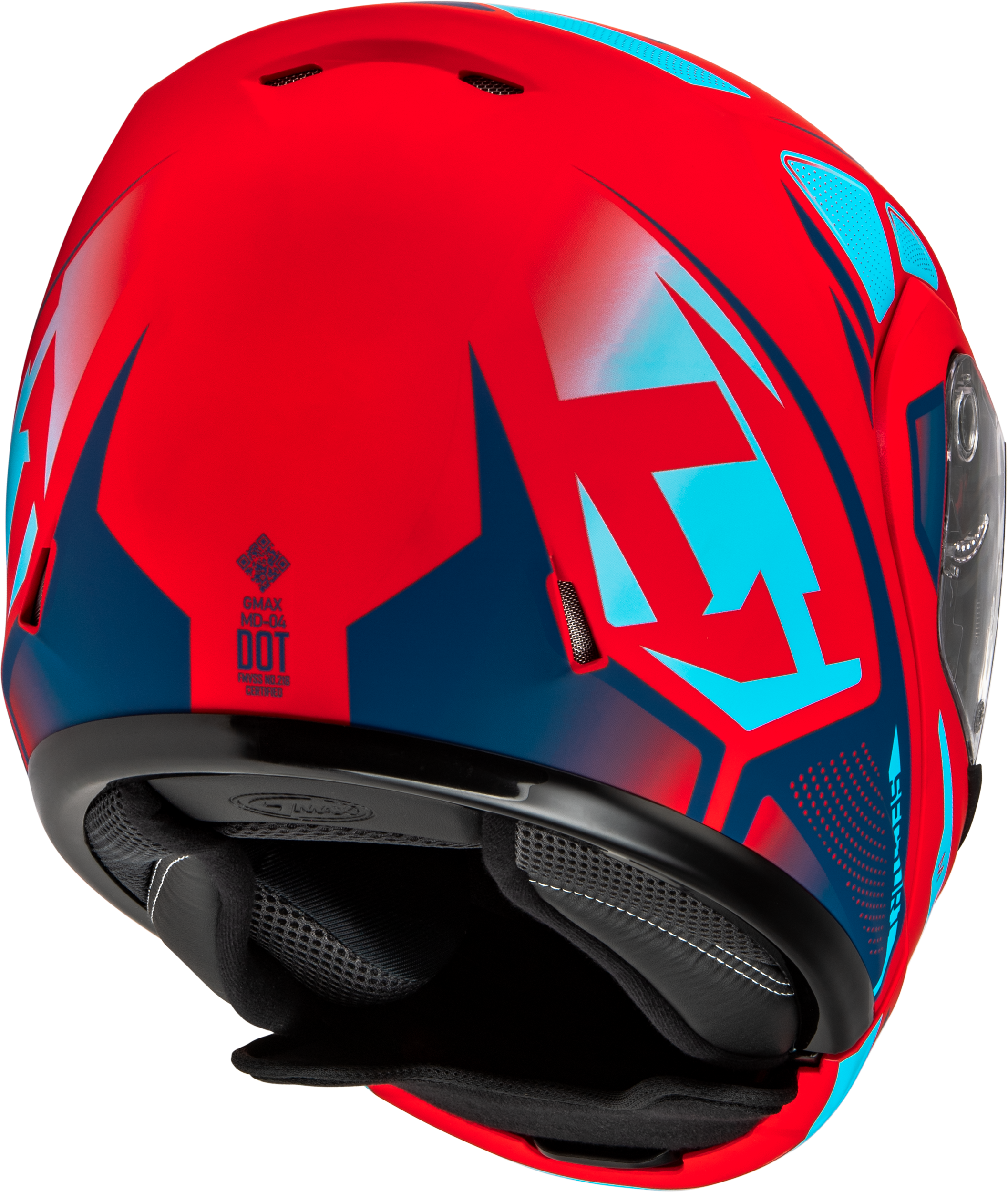 Md 04 Sector Helmet Matte Red/Blue  Xs