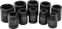 10 Pc 1/2" Sae Imp Skt Set Shallow