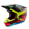 S M5 Action 2 Helmet Blk/Ylw Fluo/Brt Rd Glossy Sm