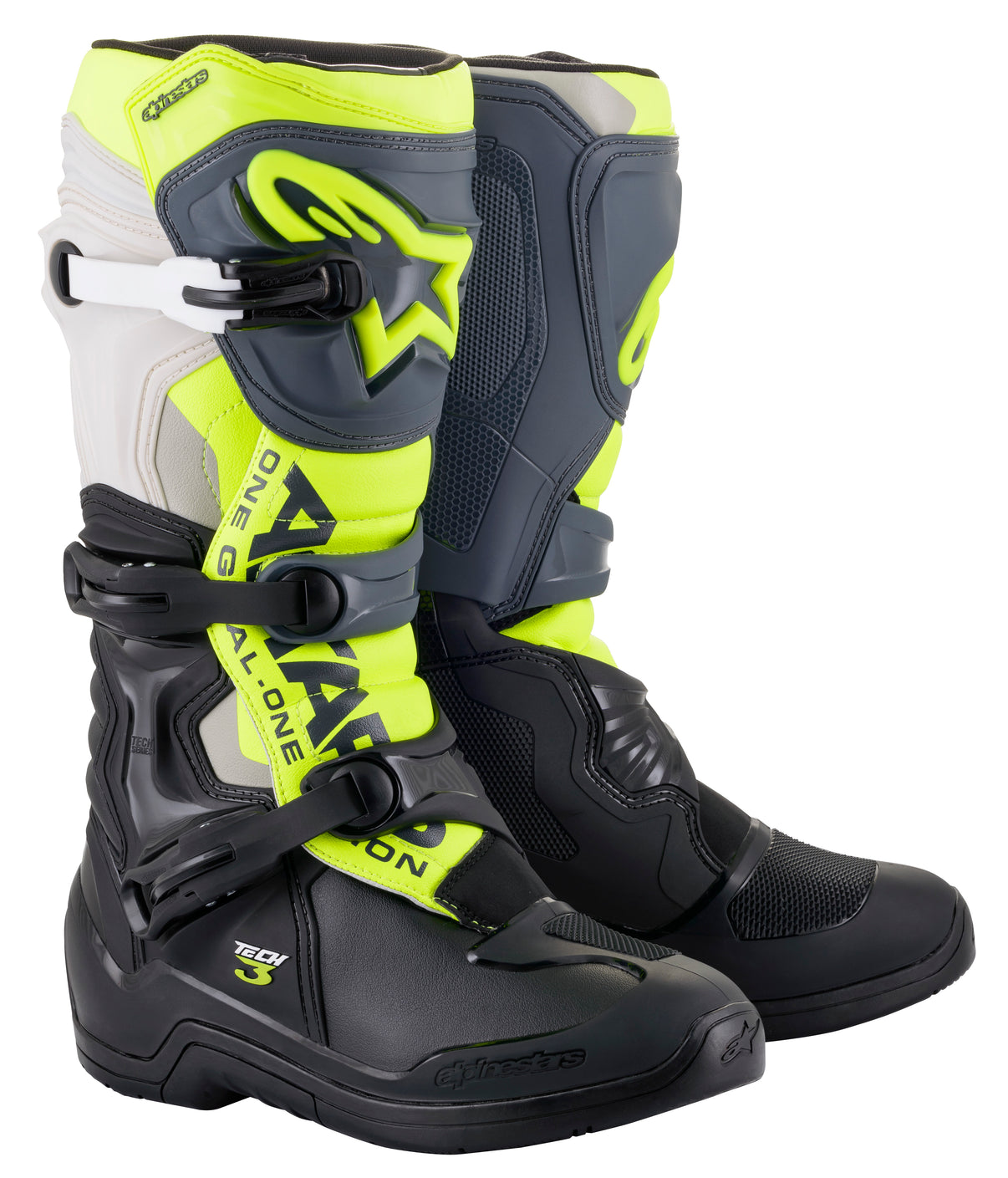 Tech 3 Boots Blk/Cool Grey/Ylw/Fluo Sz 13