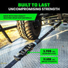 Rhino USA Heavy Duty Vehicle Tie Down Kit - Black