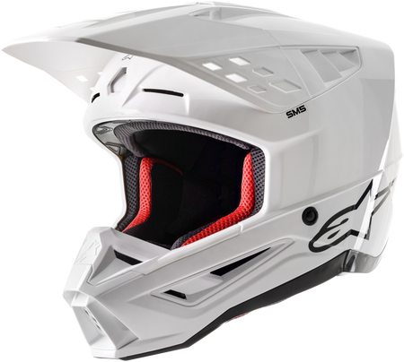 S M5 Solid Helmet White Glossy 2x