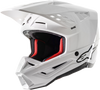 S M5 Solid Helmet White Glossy Xs