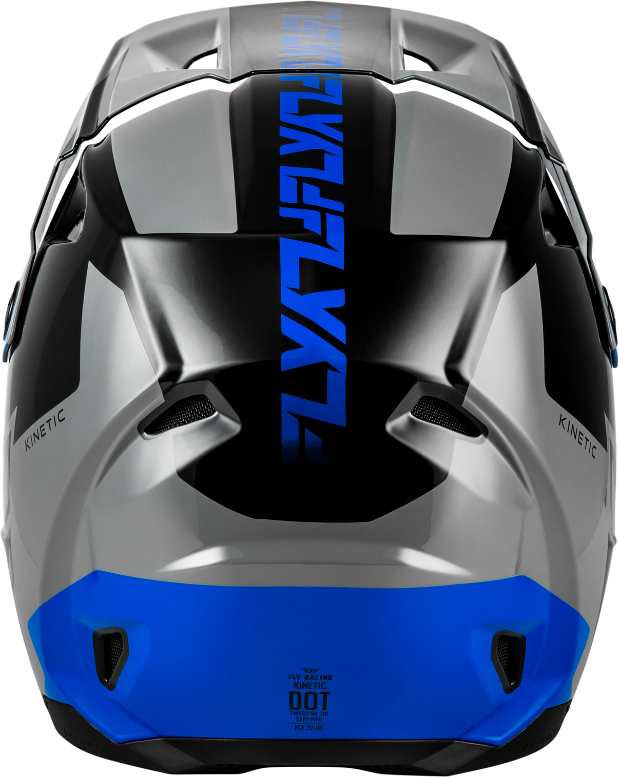 Kinetic Crest Helmet Grey/Black/Blue Lg
