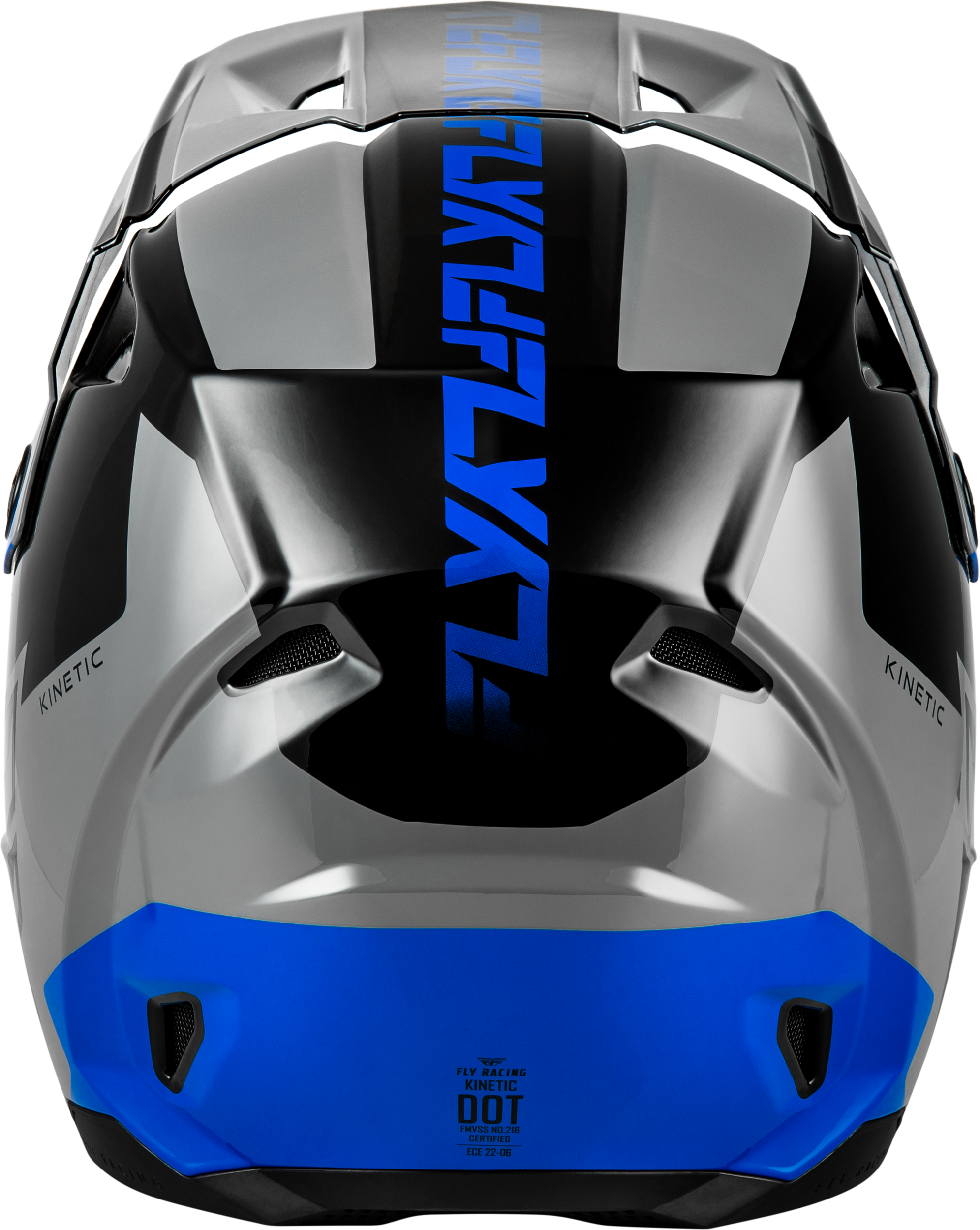 Kinetic Crest Helmet Grey/Black/Blue Md