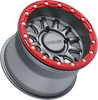 Alpha Wheel 4/156 Gunmetal/Red 15x7 (+10mm)