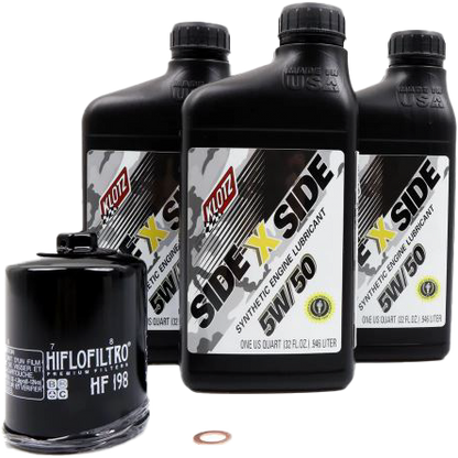Klotz KU-100 Side X Side Oil Change Kit 5W50 with Oil Filter for Polaris