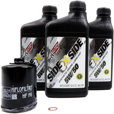 Klotz KU-100 Side X Side Oil Change Kit 5W50 with Oil Filter for Polaris