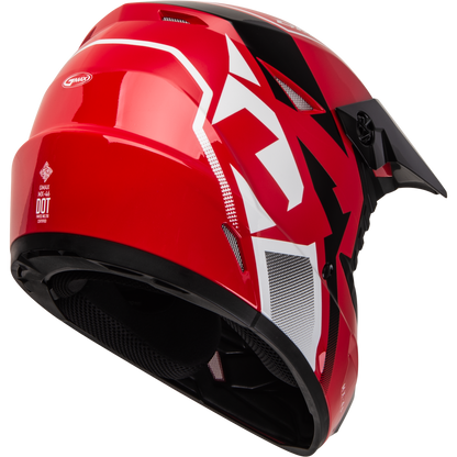 Mx 46 Compound Helmet Red/Black/White Lg