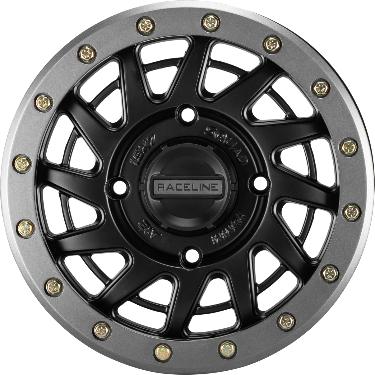 Squad Bdlk Wheel 15x7 4/137 5+2(+10mm) Blk/Gunmetal