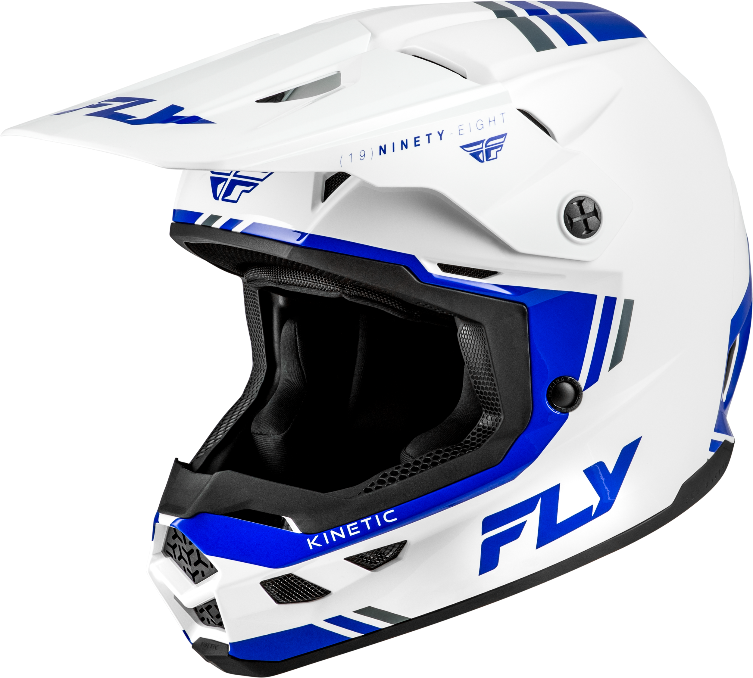 Kinetic Verdict Helmet White/Blue/Grey Xl
