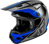 Kinetic Crest Helmet Grey/Black/Blue Xs