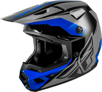 Kinetic Crest Helmet Grey/Black/Blue 2x