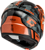 Md 74 Striker Modular Helmet W Smk Shield Blk/Gry/Or Mtlc 3x