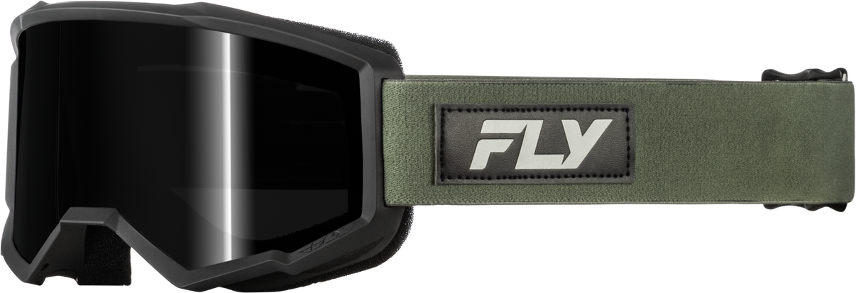 Focus Sand Goggle Green/Black W/ Dark Smoke Lens