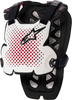A 1 Chest Protector White/Black/Red Md/Lg