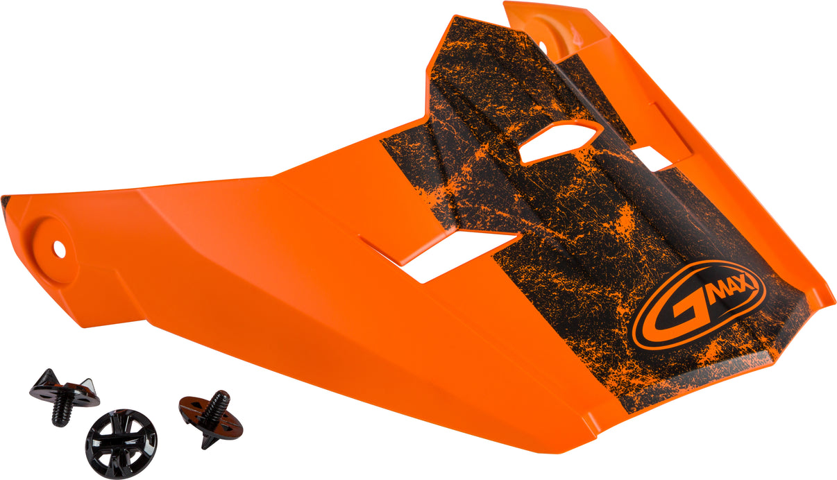 Visor W/Screws Dominant Mx 46 Matte Orange/Black Xs Sm