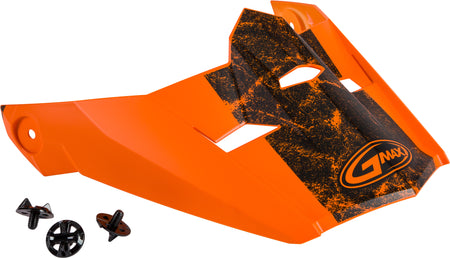 Visor W/Screws Dominant Mx 46 Matte Orange/Black Xs Sm