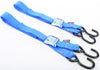Tie Down Cam S Hook 1.5"X5.5' Blue Pair