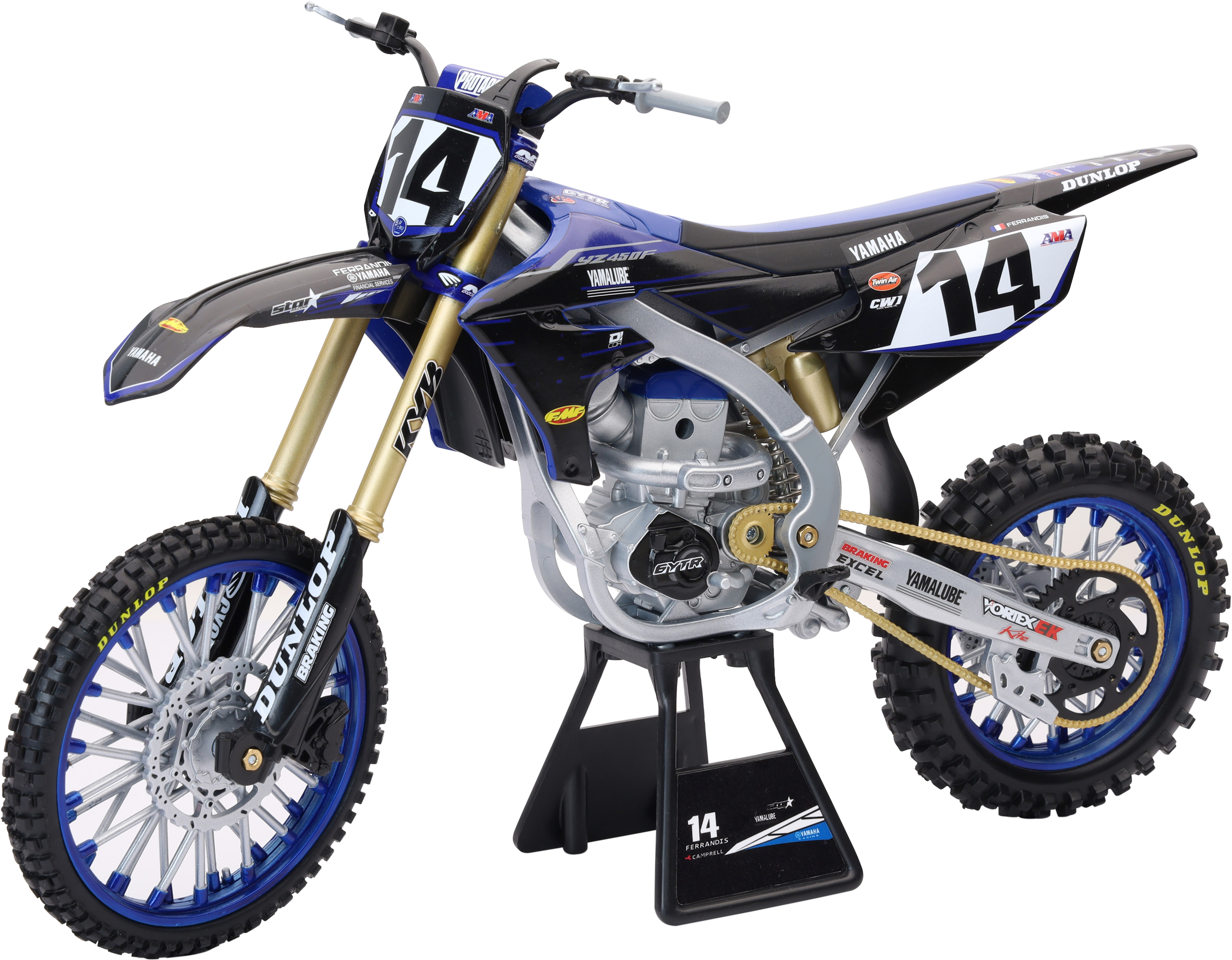 1:6 Scale Yamaha Factory Team Yz450 Dylan Ferandis #14