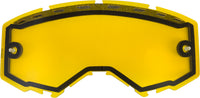 Dual Lens W/Vents And Post Yellow