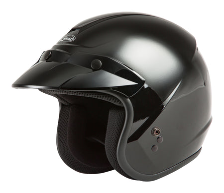 Youth Of 2y Open Face Helmet Black Yl