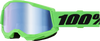 Strata 2 Goggle Neon Green  Blue Mirror Lens