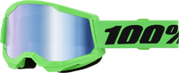 Strata 2 Goggle Neon Green  Blue Mirror Lens