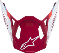 M8 Contact Helmet Visor Red/White