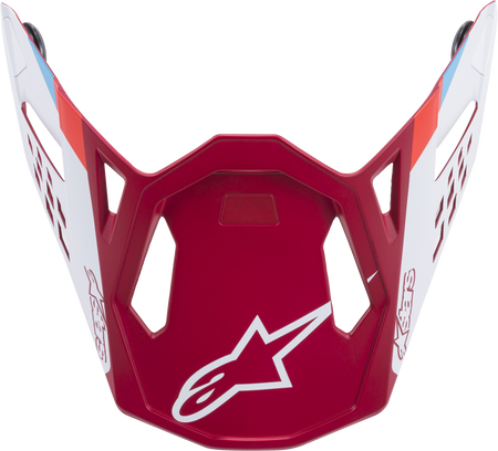 M8 Contact Helmet Visor Red/White