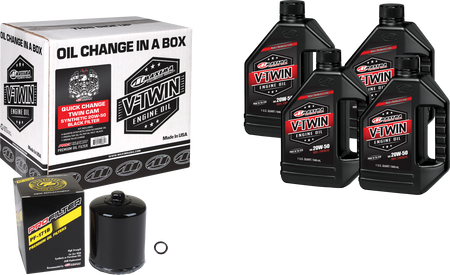 V Twin Syn Oil Change Kit Tc Black Filer