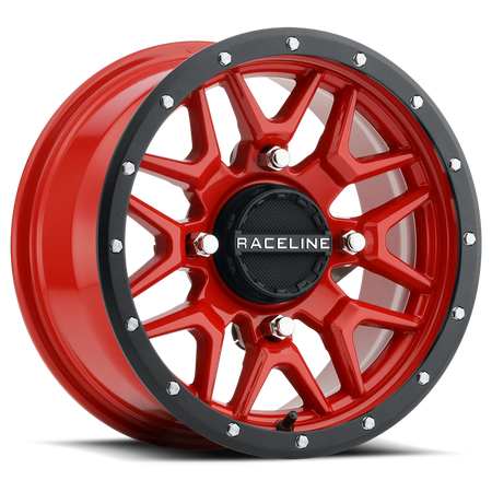 Krank Wheel 15x7 4/137 5+2 (+10mm) Blk/Red