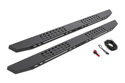Rough Country | AC2 Running Boards | Amber/White | CrewMax | Toyota Tundra 2WD/4WD (22-26) | 57008