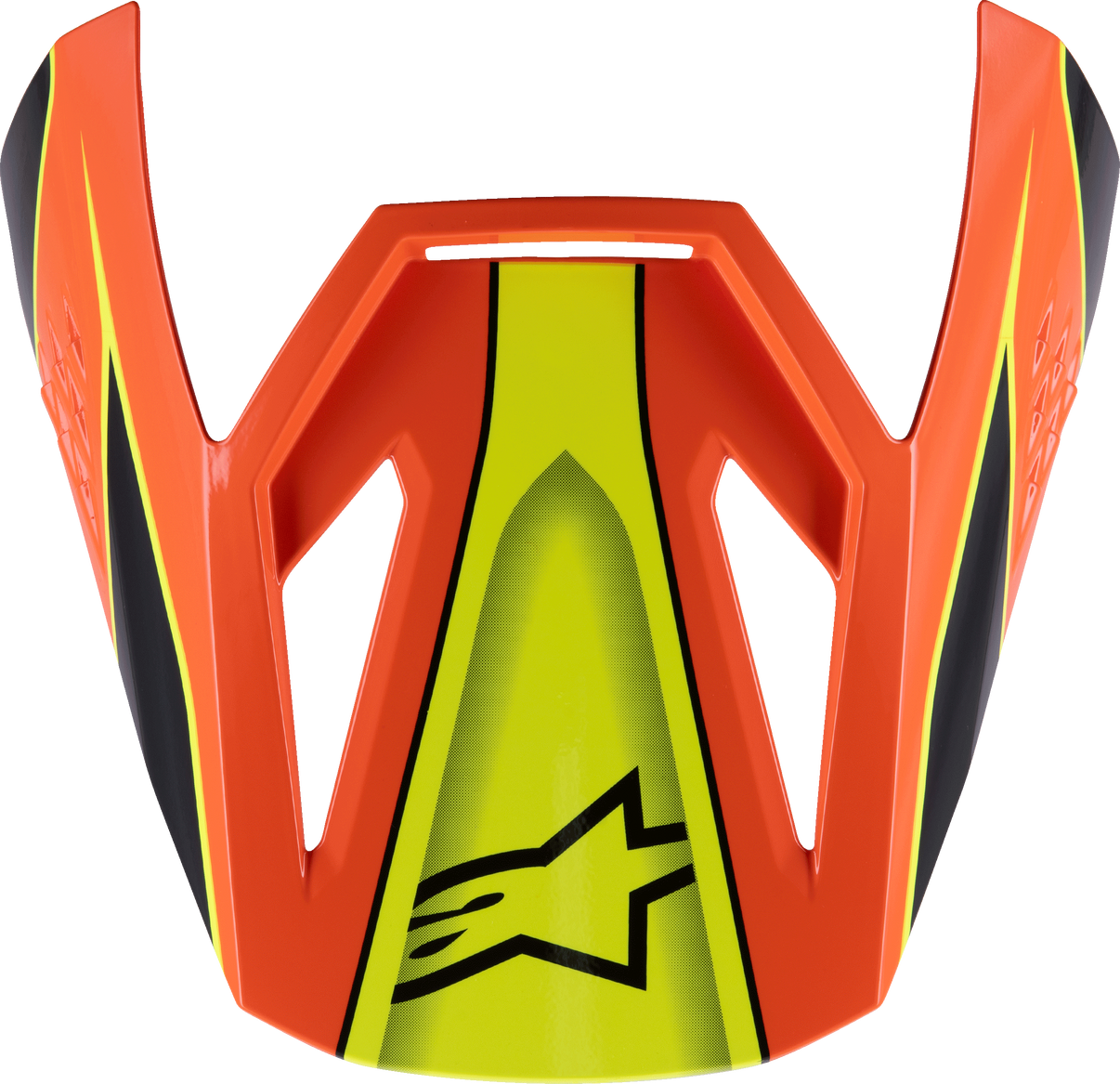Sm3 Youth Fray Visor Blk/Orng/Ylw Fluo Glossy