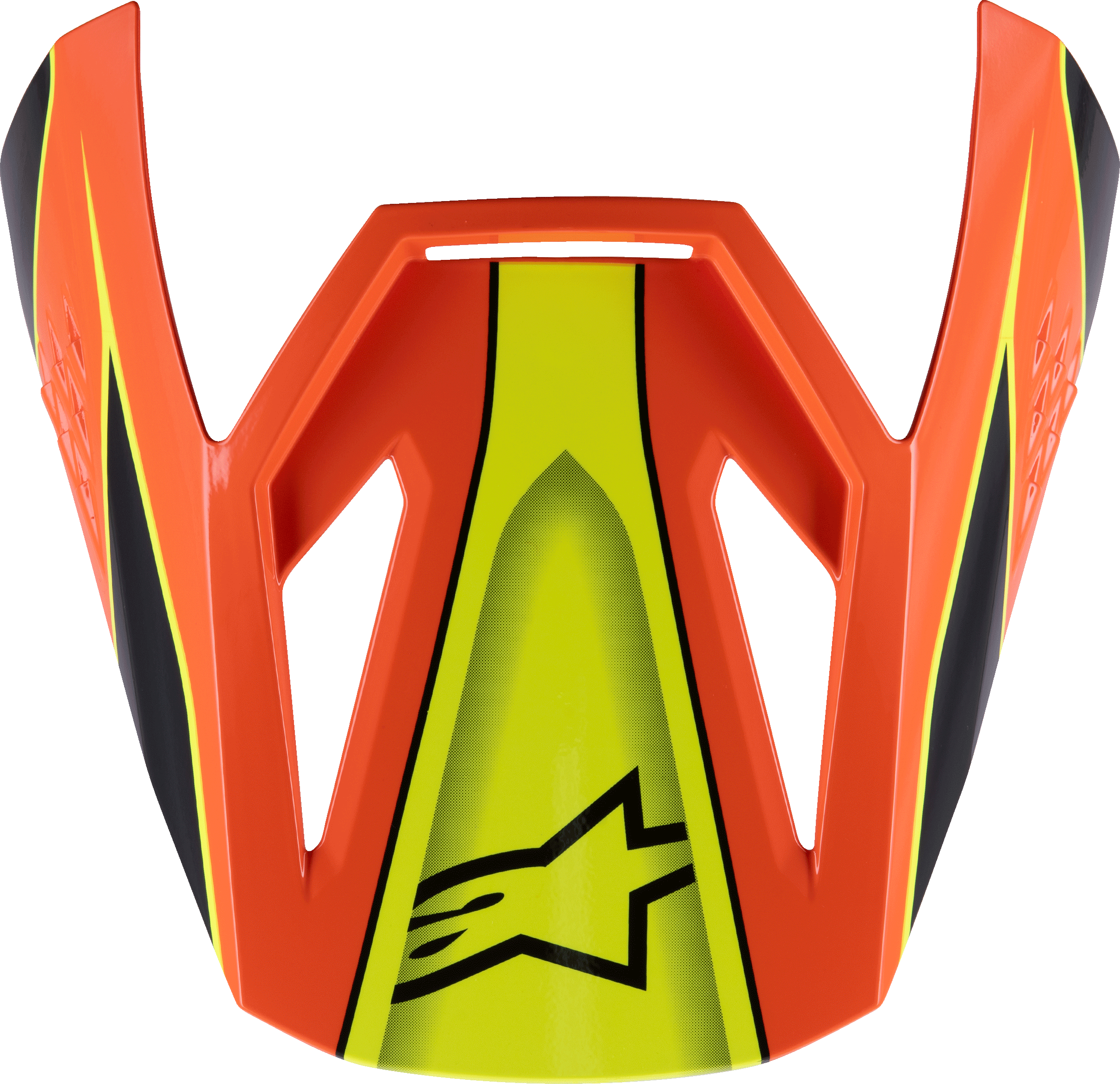 Sm3 Youth Fray Visor Blk/Orng/Ylw Fluo Glossy