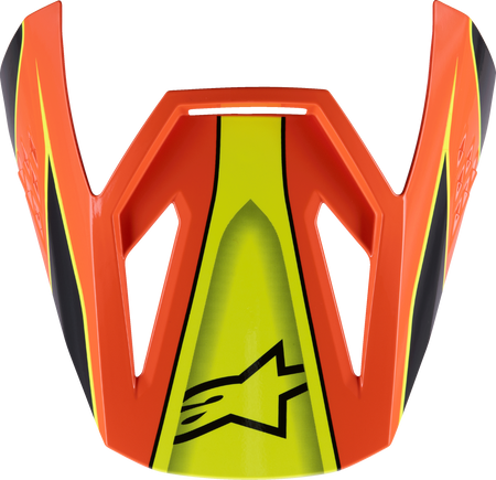 Sm3 Youth Fray Visor Blk/Orng/Ylw Fluo Glossy