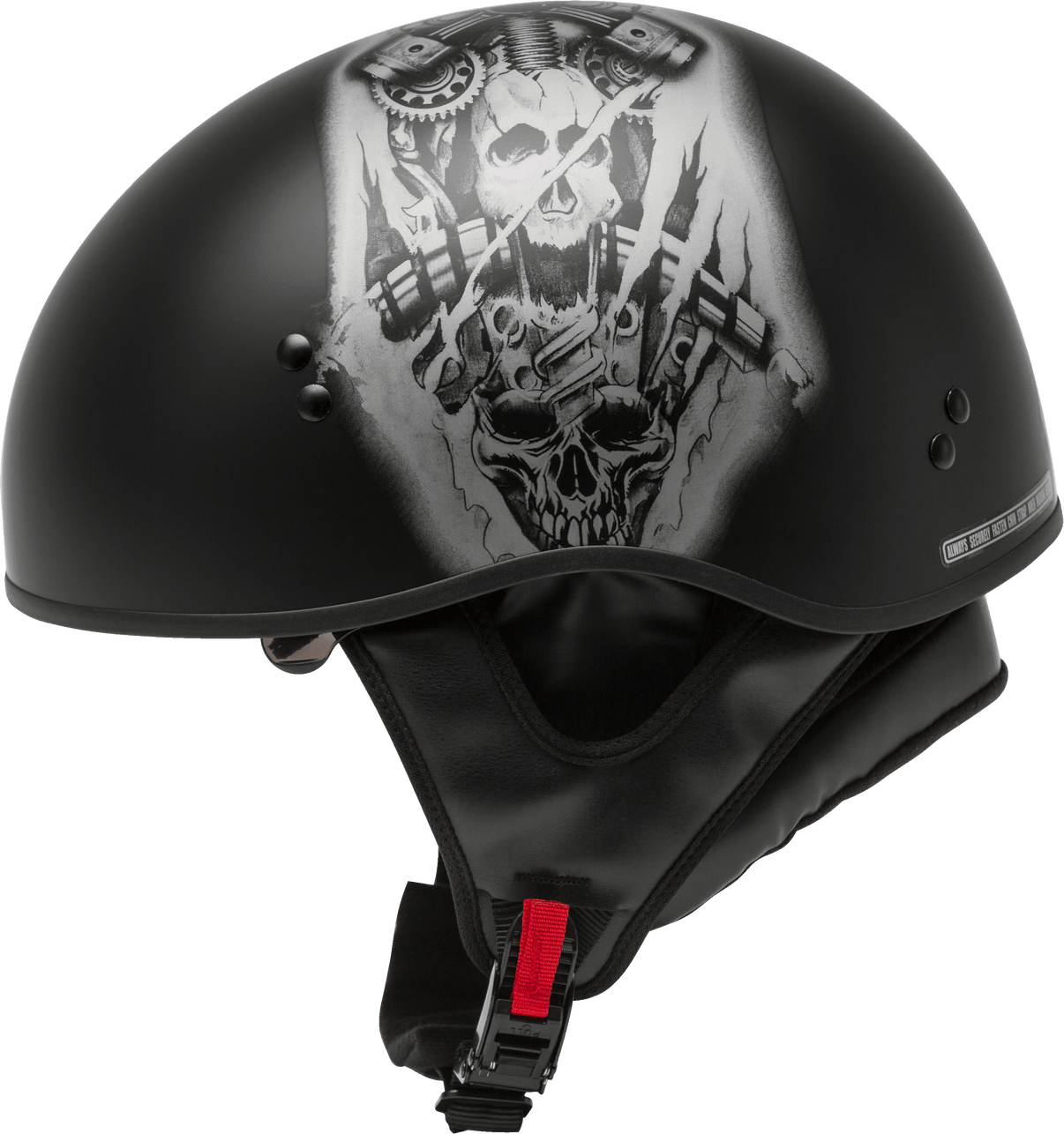 Hh 65 Half Helmet Tormentor Naked Matte Black/Silver 2x